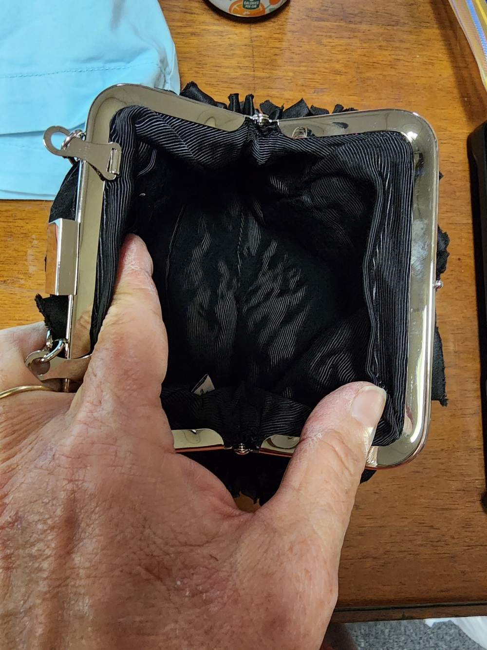 White House Black Market Rose Clutch - Picture 3 of 3